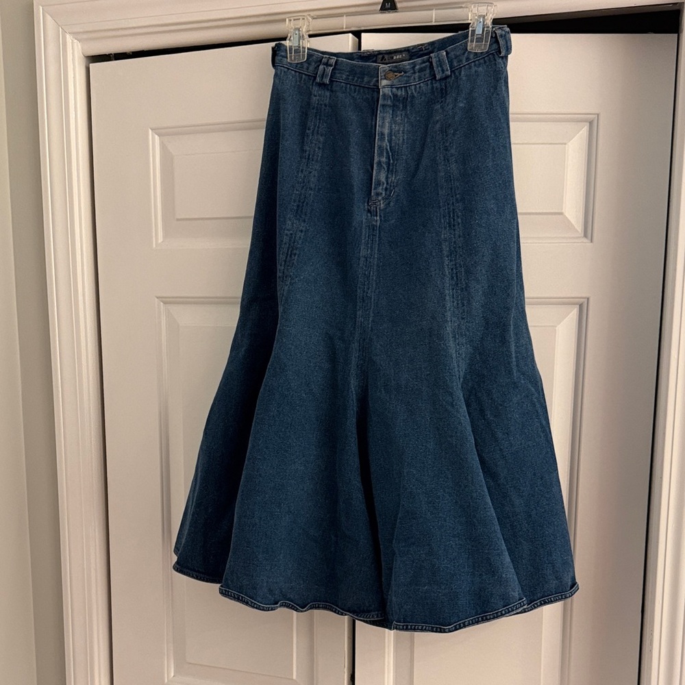 Liz Wear Vintage Denim Flared Women's Skirt